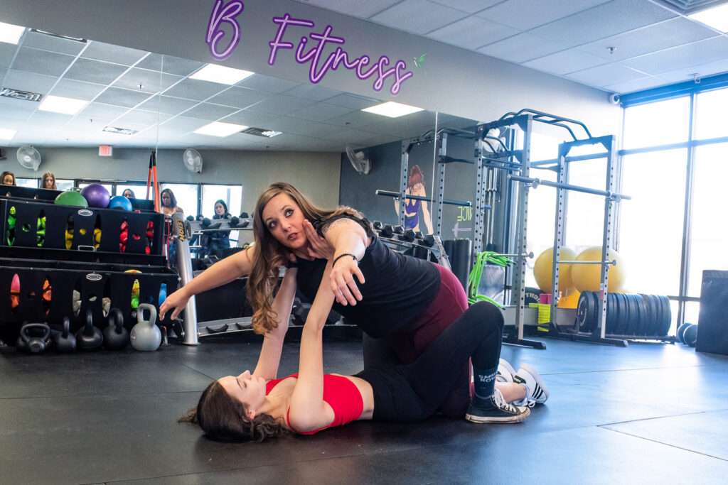Defense in Heels self-defense class